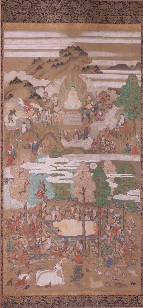 Death of Sakyamuni Buddha by Sakon Sadatsuna
