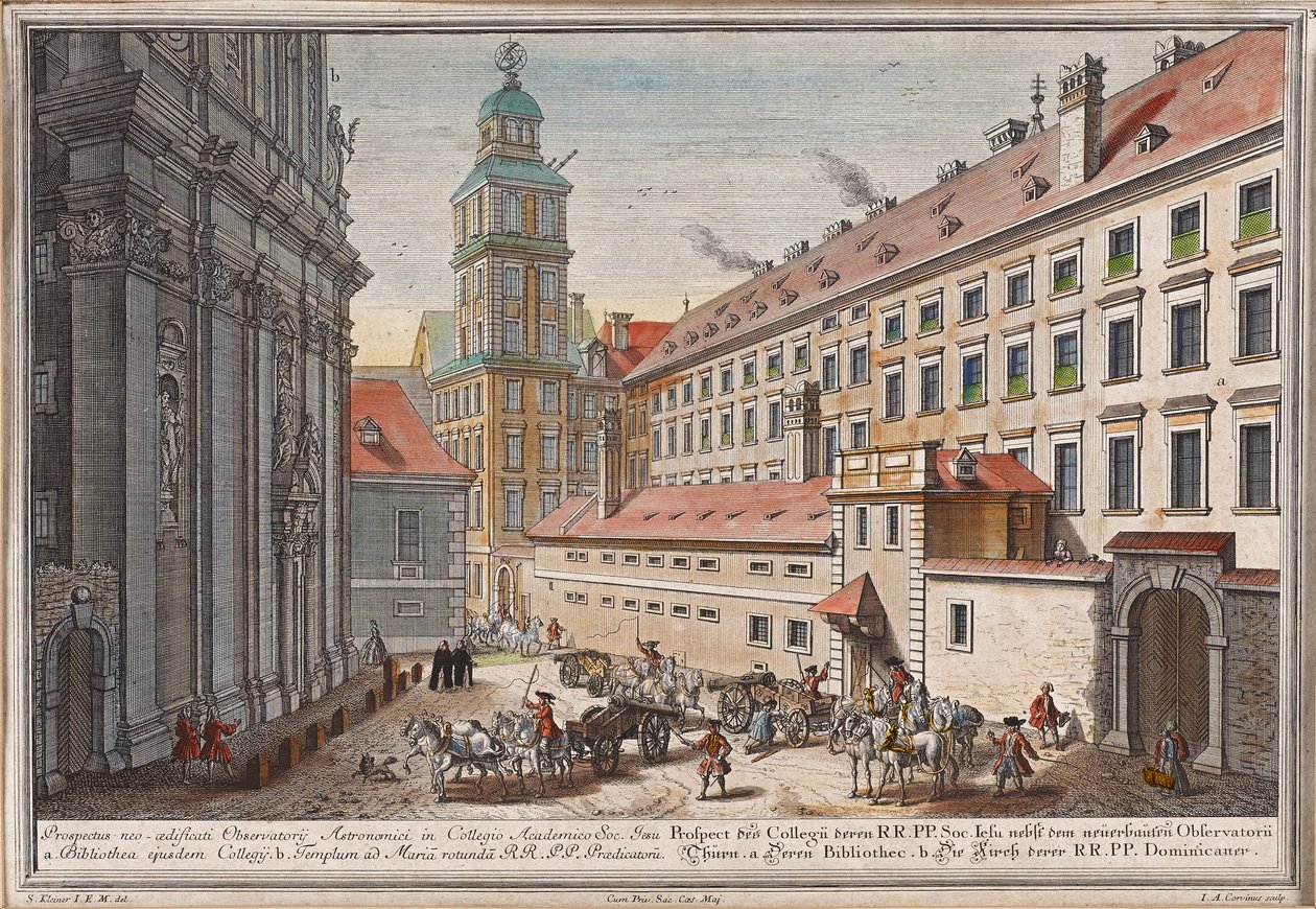 The Dominican Church with Observatory in Postgasse by Salomon Kleiner