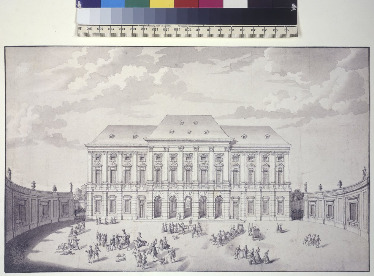 Liechtenstein Garden Palace, Vienna, Front View of the Palace by Salomon Kleiner