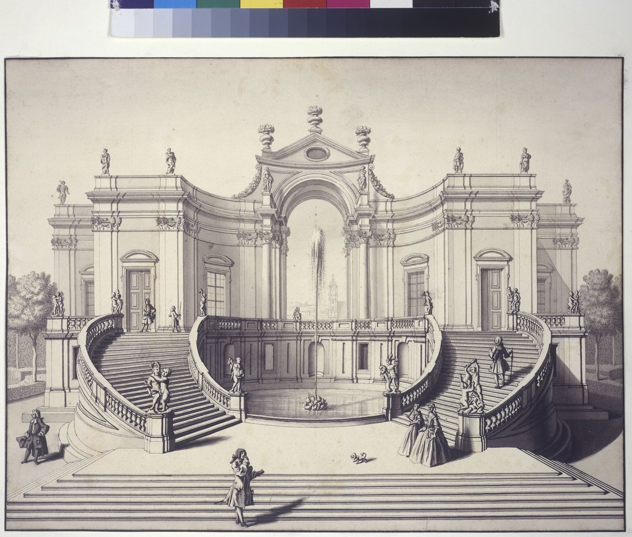 Garden Palace in the Gardens of Liechtenstein Palace, Rossau, Vienna by Salomon Kleiner