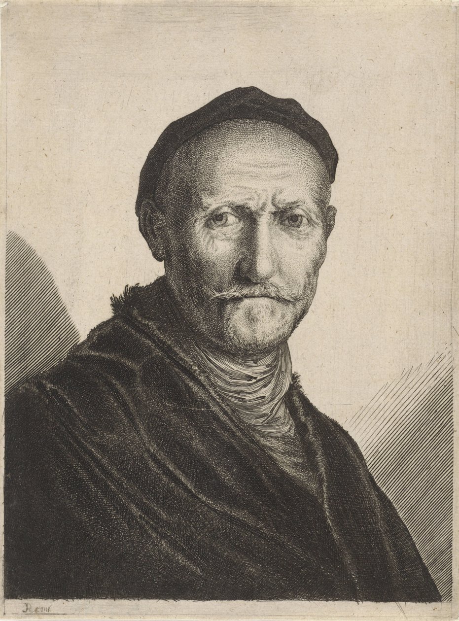 Portrait of an Elderly Man with a Beret on His Head by Salomon Savery