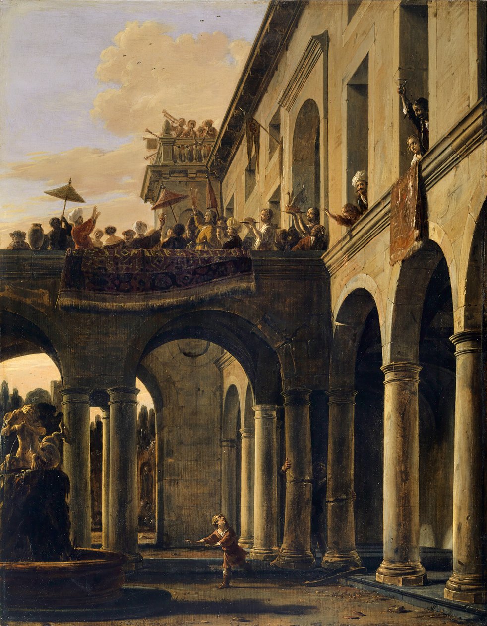 Samson Destroying the Temple of Dagon by Salomon de Bray