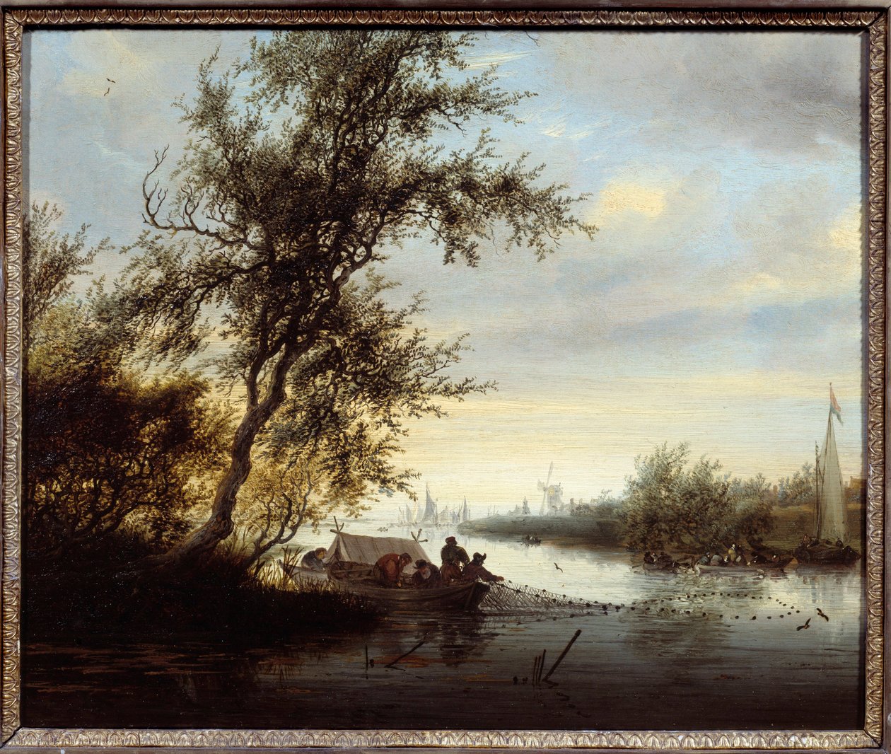 Sisters in a Boat by Salomon van Ruisdael or Ruysdael