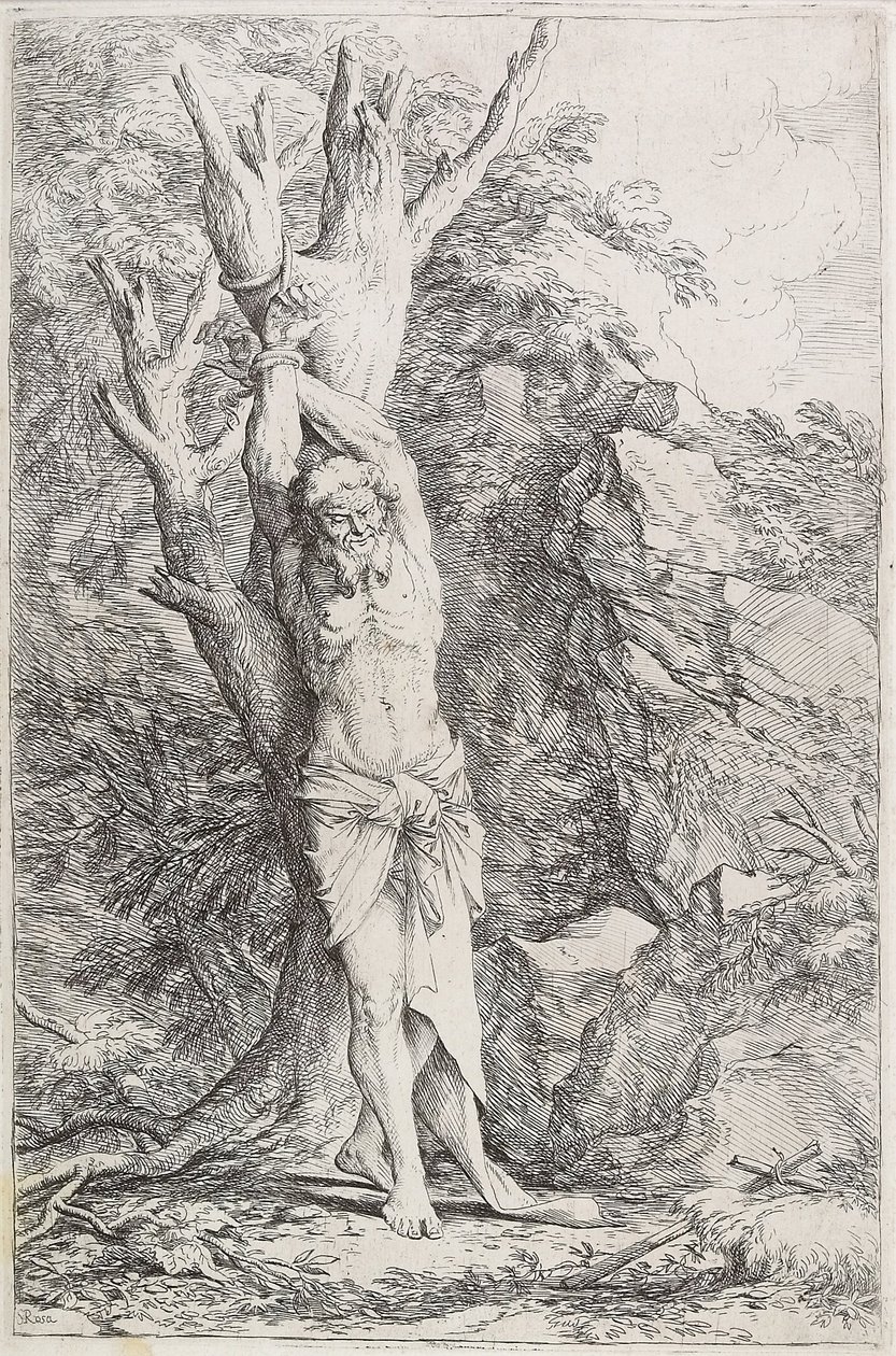 Albert, (Suffering Self-Imposed Penance) by Salvator Rosa