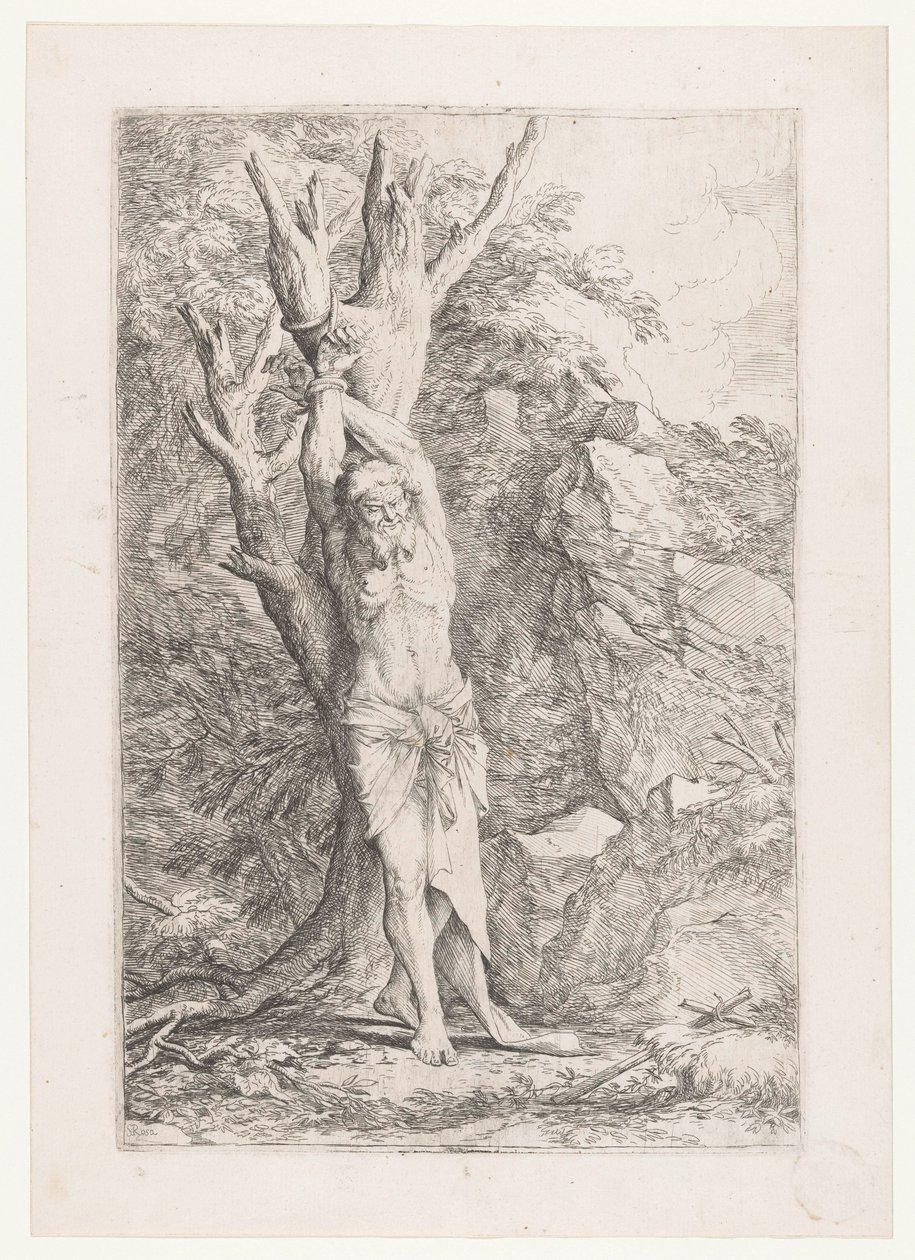 Albert Tied to a Tree by Salvator Rosa