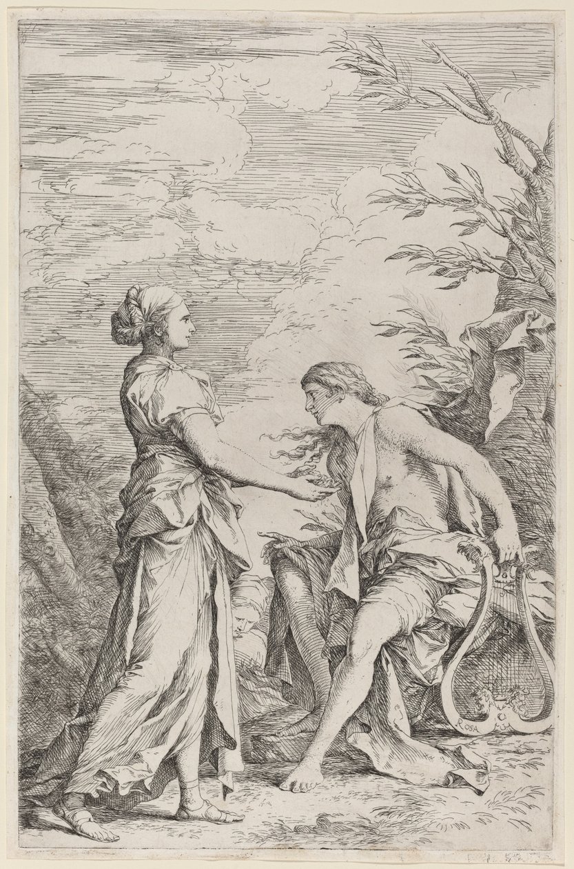 Apollo and the Cumaean Sibyl by Salvator Rosa