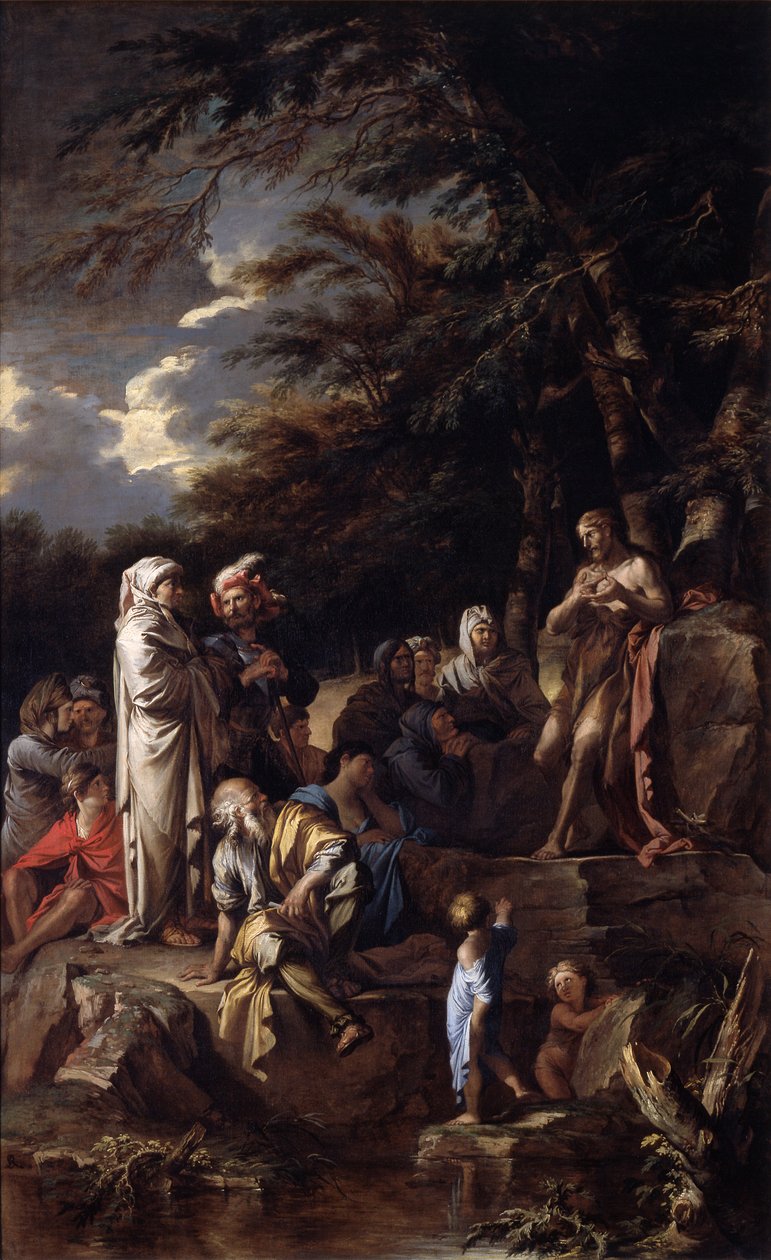 St. John the Baptist Preaching in the Wilderness by Salvator Rosa