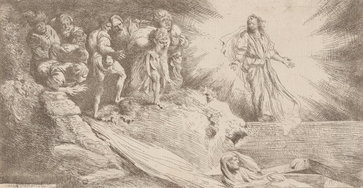 Resurrection of Lazarus by Salvatore Castiglione