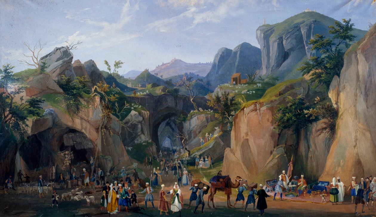 Scene from the Royal Nativity Scene of Ferdinand II by Salvatore Fergola