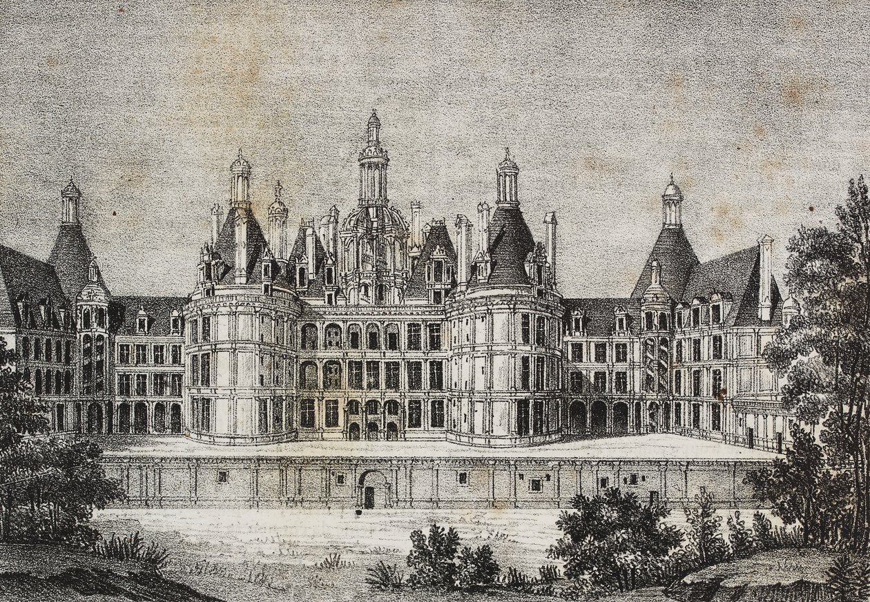 Chambord Castle, France, from Poliorama Pittoresco, No. 39, May 6 by Salvatore Puglia
