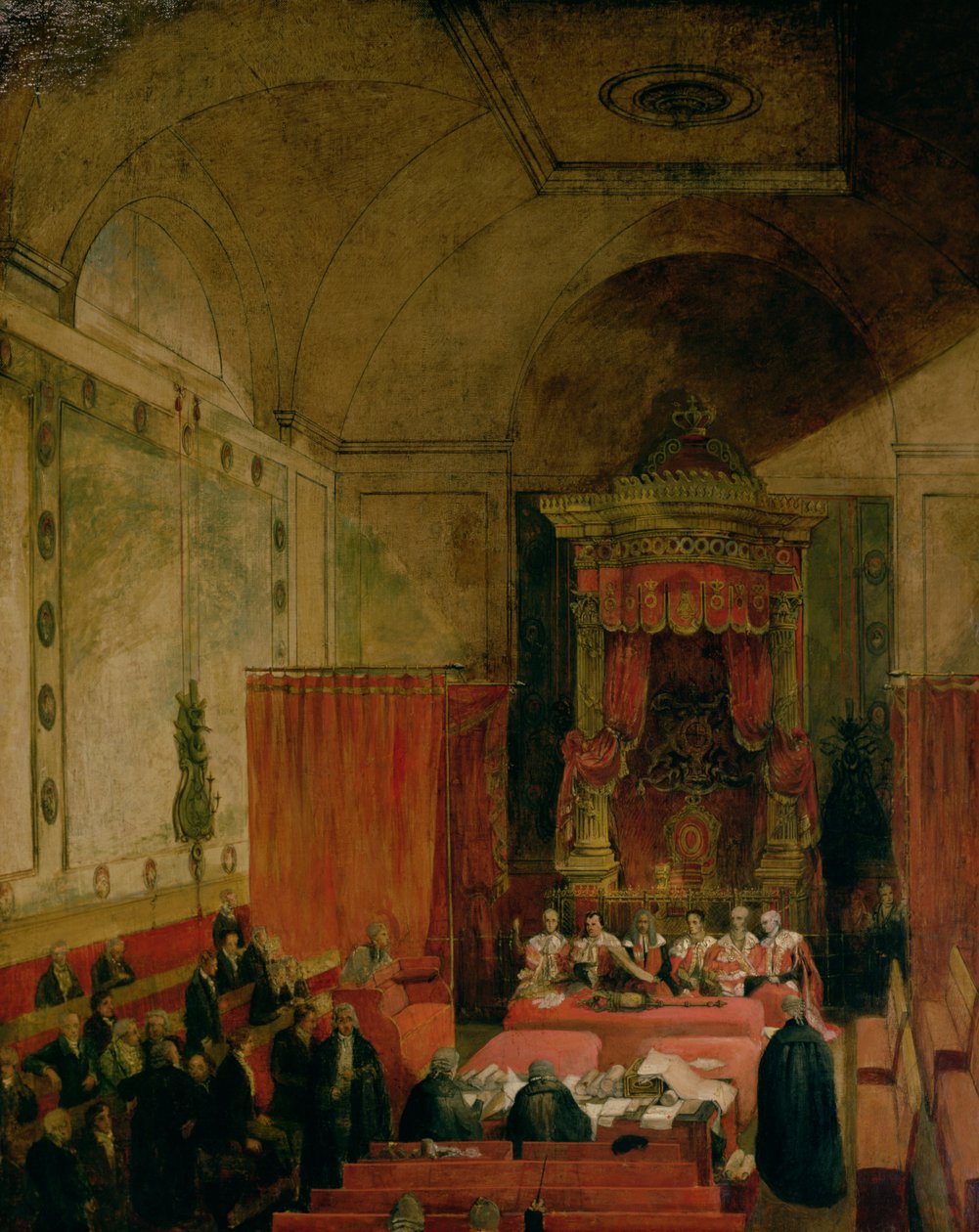 The Passing of the Reform Bill in 1832 by Samuel William I Reynolds