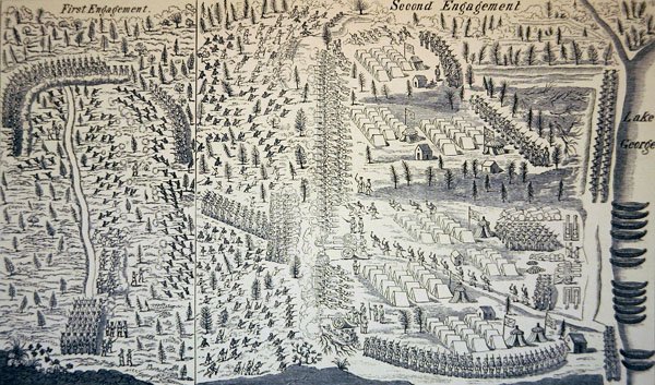 The Battle of Lake George in which Sir William Johnson was wounded by Samuel (after) Blodget
