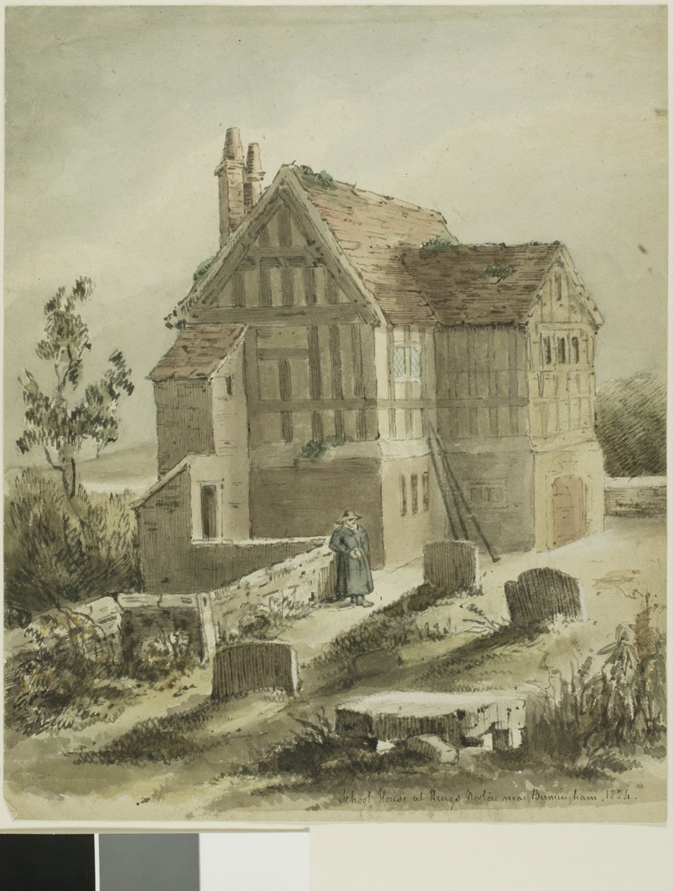 School House at Kings Norton Near Birmingham by Samuel Austin