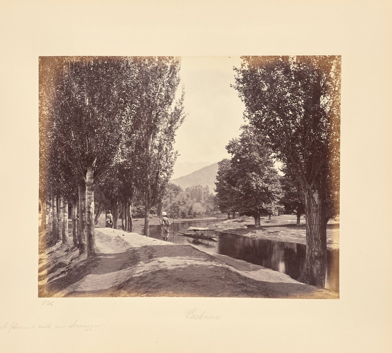 A Pleasant Walk near Srinagar by Samuel Bourne