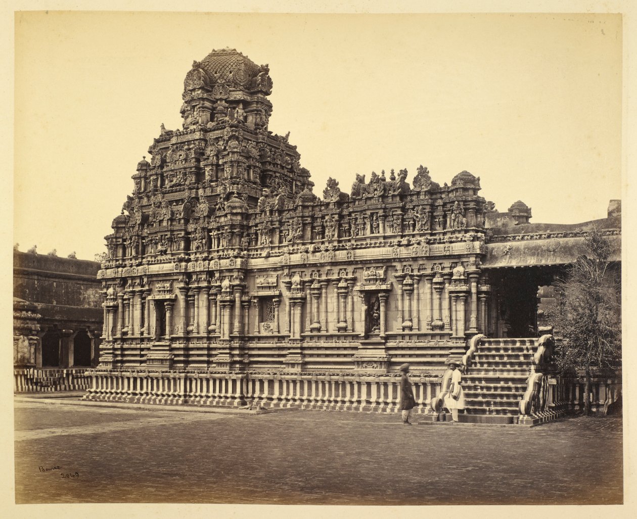 A View of the Subrahmanya Temple near the Pagoda, Tanjore by Samuel Bourne