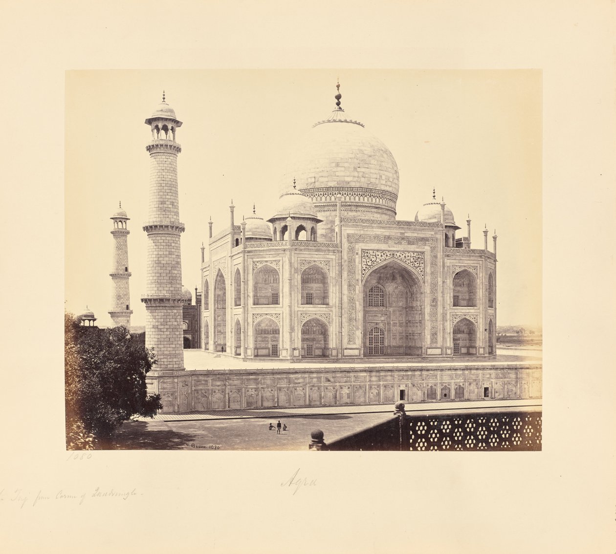 The Taj Mahal from the Corner of the Quadrangle by Samuel Bourne