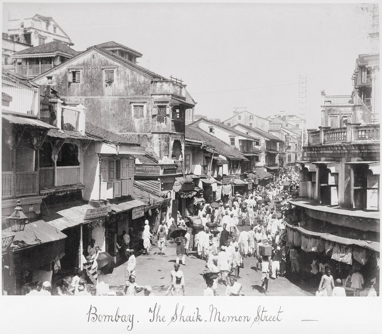 Bombay, Said-Memon Street by Samuel Bourne