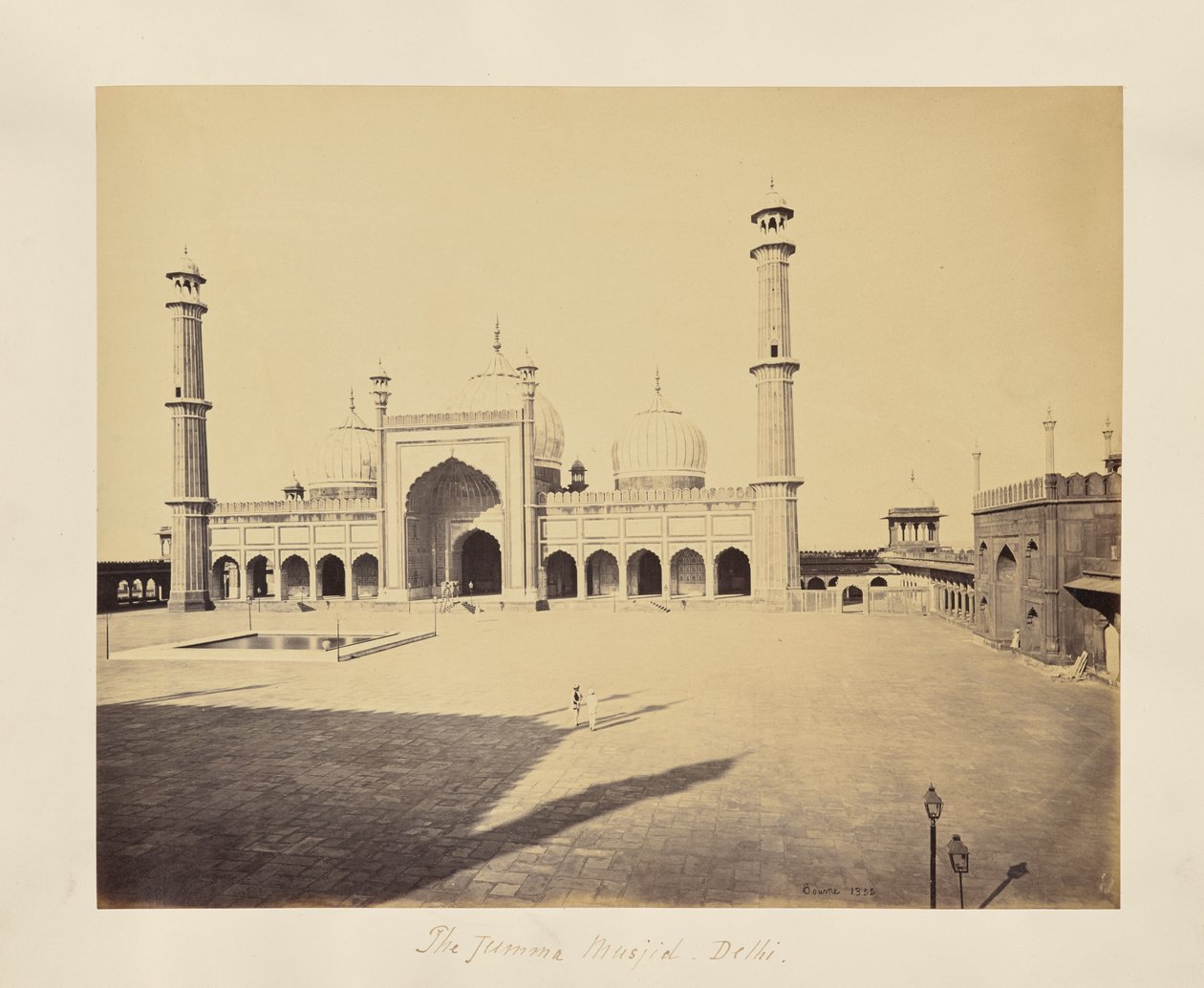 Delhi; The Jumma Musjid, the Mosque and Quadrangle by Samuel Bourne
