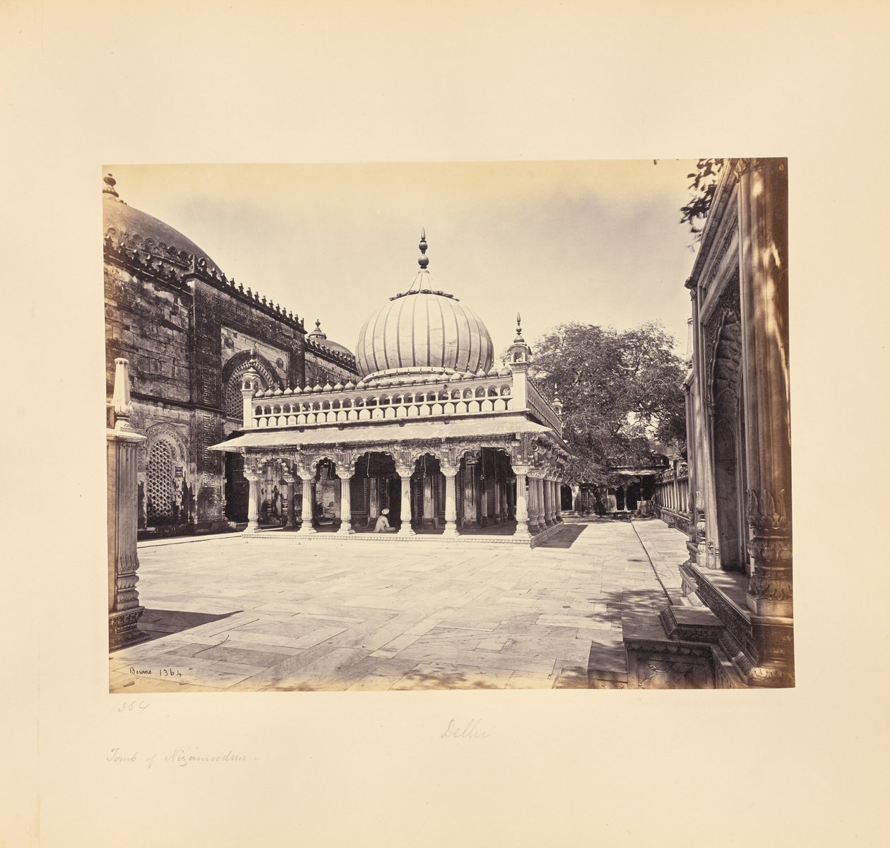 Delhi; The Tomb of Nizam-ud-Din by Samuel Bourne