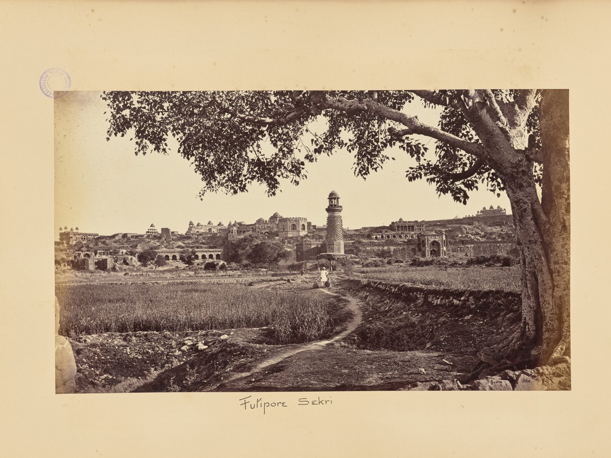 Futtypore Sikri; General View of the Ruins (West Side) by Samuel Bourne