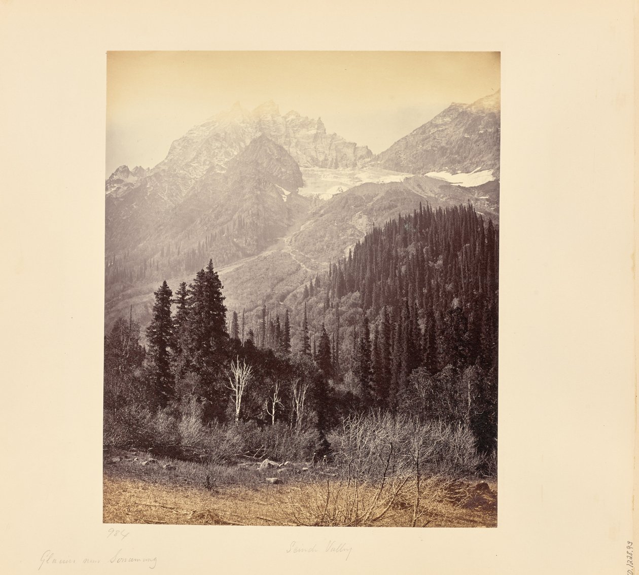 Glaciers near Sonamurg by Samuel Bourne