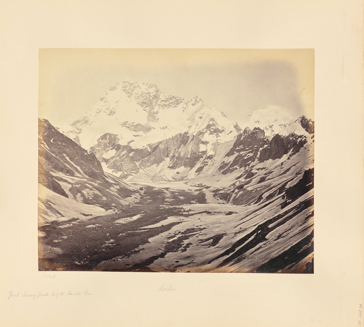 Great Snowy Peak, South of the Hampta Pass by Samuel Bourne