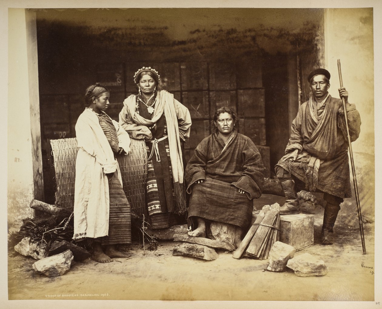 Group of Bhooteas, Darjeeling, from 