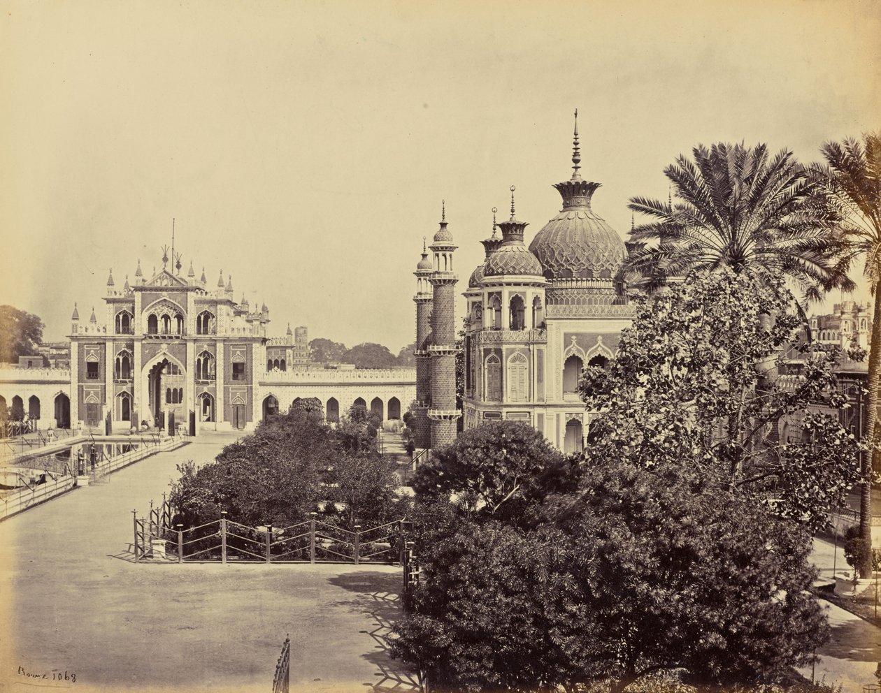 Lucknow; The Gate and Garden of the Hooseinabad Imambara by Samuel Bourne