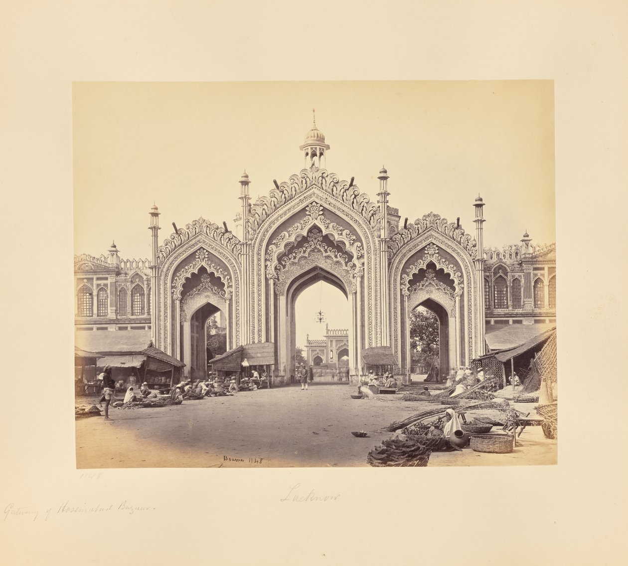 Lucknow; The Gateway of the Hooseinabad Bazaar by Samuel Bourne