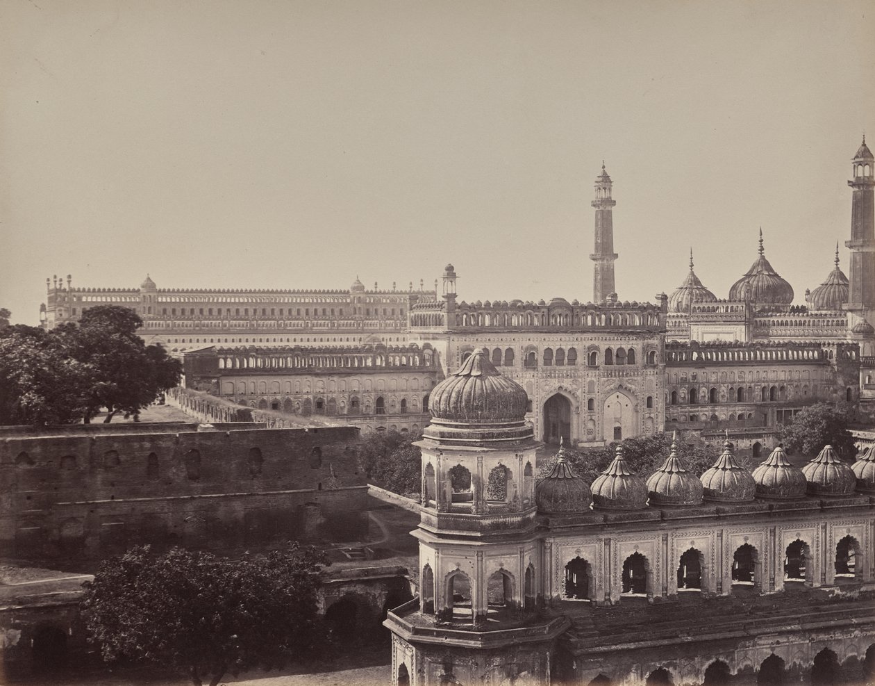 Lucknow. The Great Imambara and Mosque by Samuel Bourne
