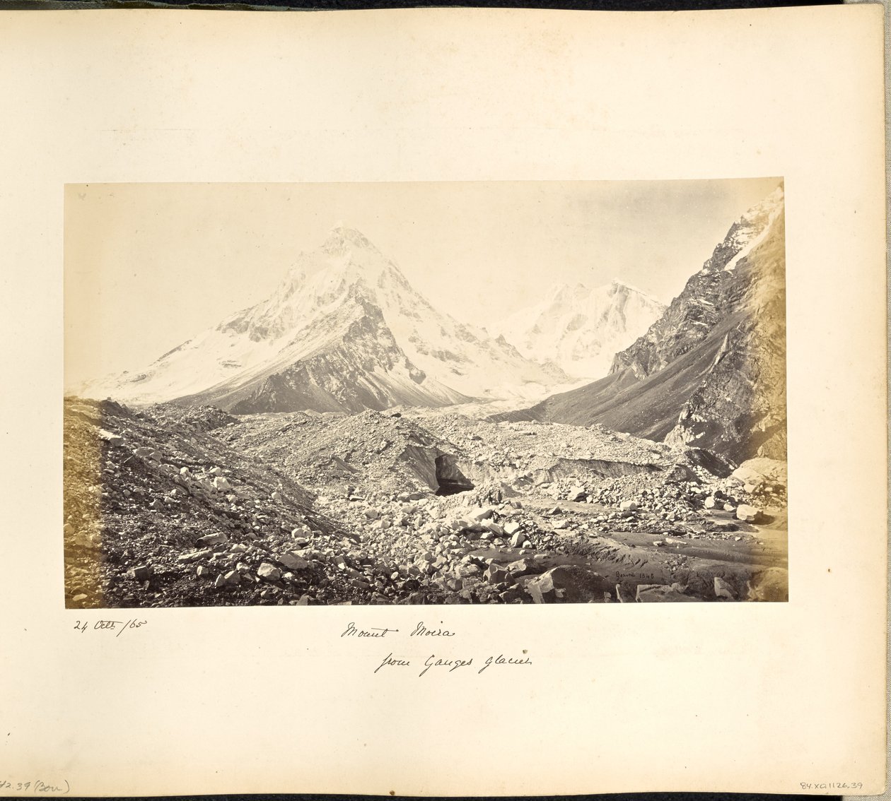Mount Moira, and Other Snows, from the Glacier by Samuel Bourne