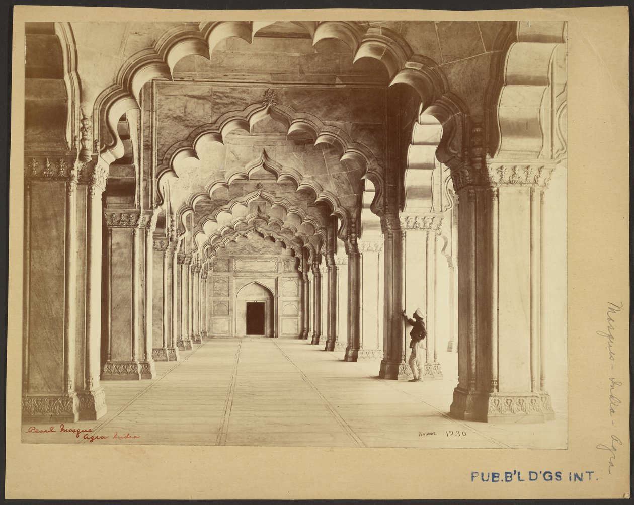 Pearl Mosque, Agra, India by Samuel Bourne