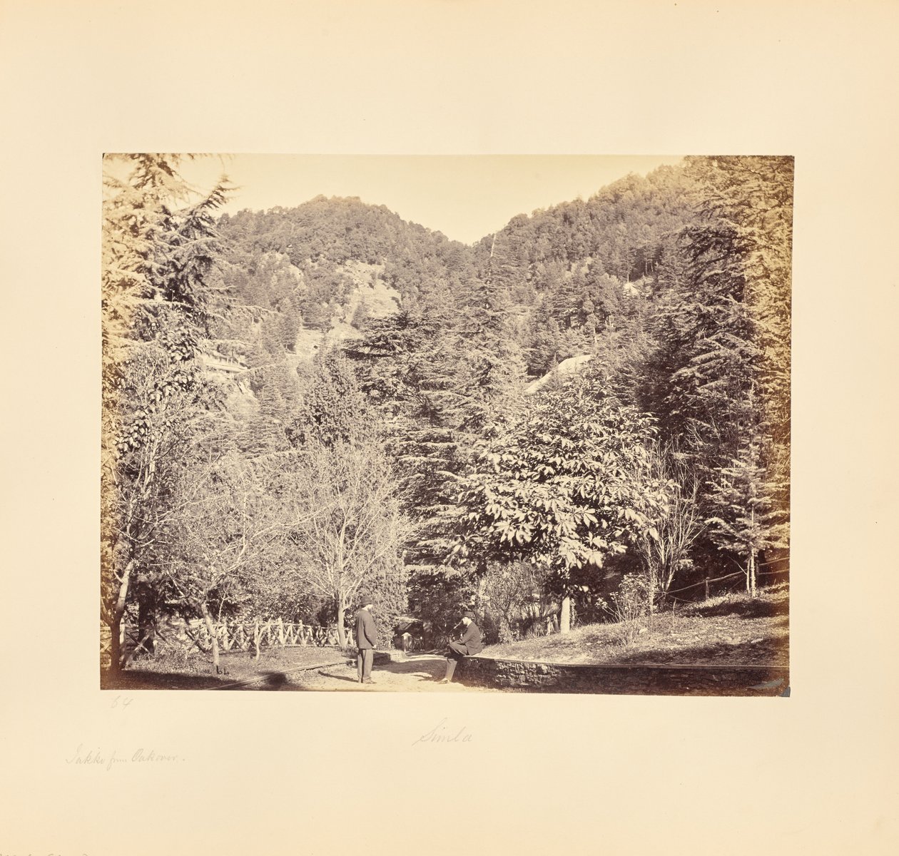 Simla; Jakko, from Oakover (General View from the Tonga Road) by Samuel Bourne