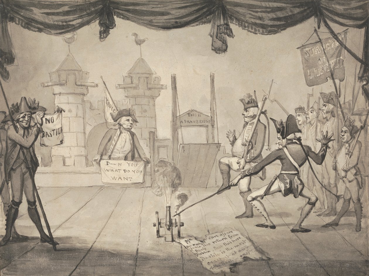 An Amphitheatrical Version of the Fall of Bastille by Samuel Collings