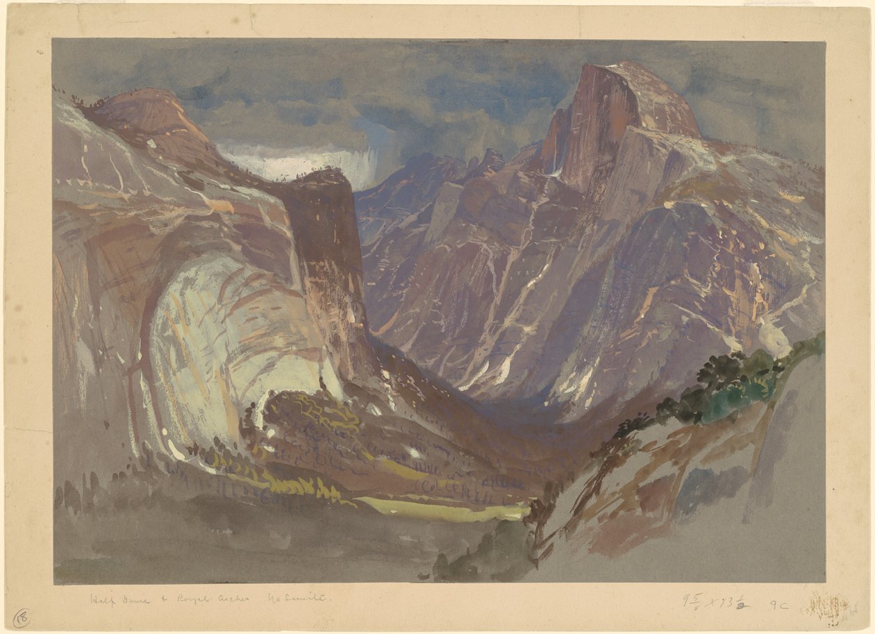 Half Dome and Royal Arches, Yosemite, from Glacier Point by Samuel Colman
