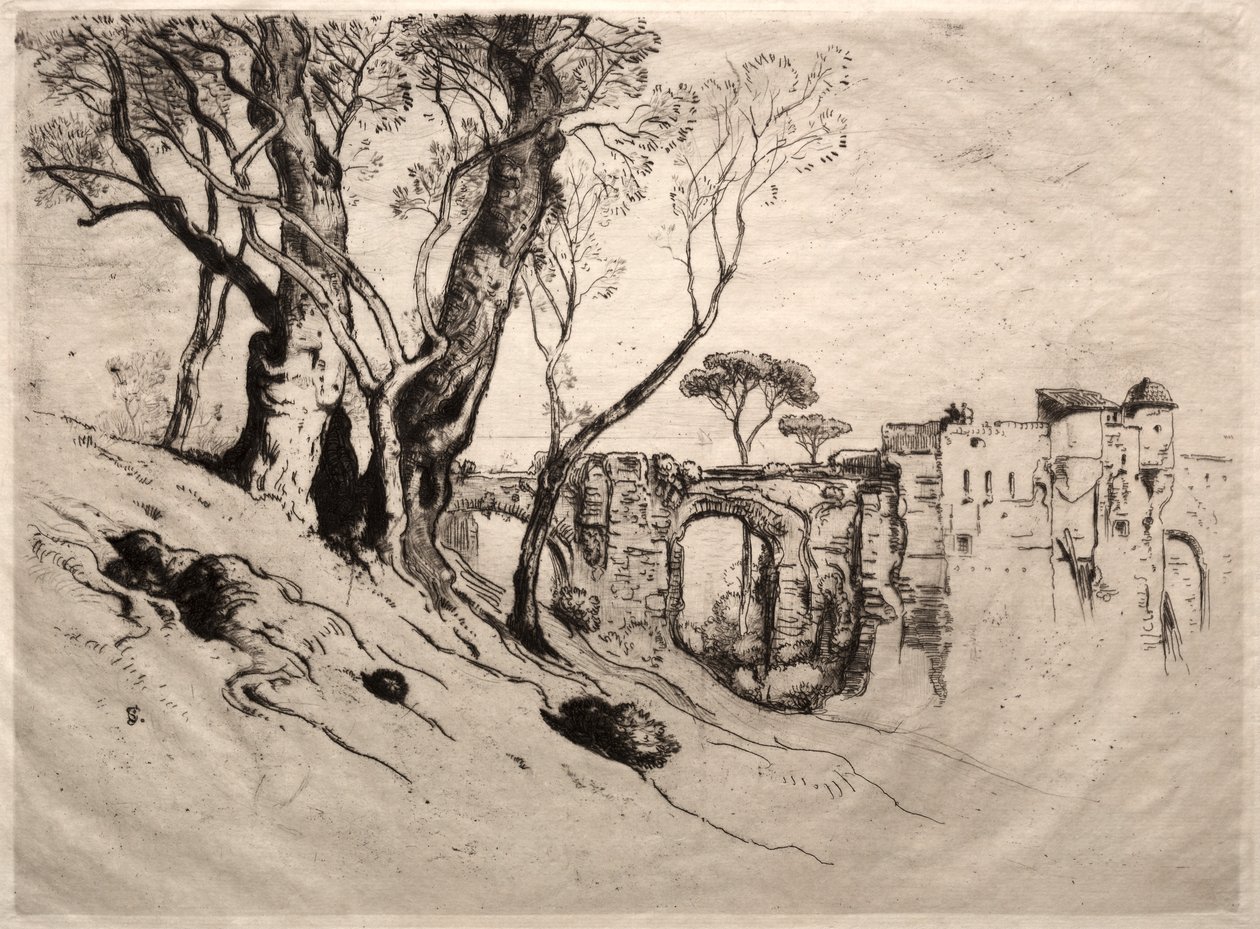 The Olive Trees of the Riviera by Samuel Colman
