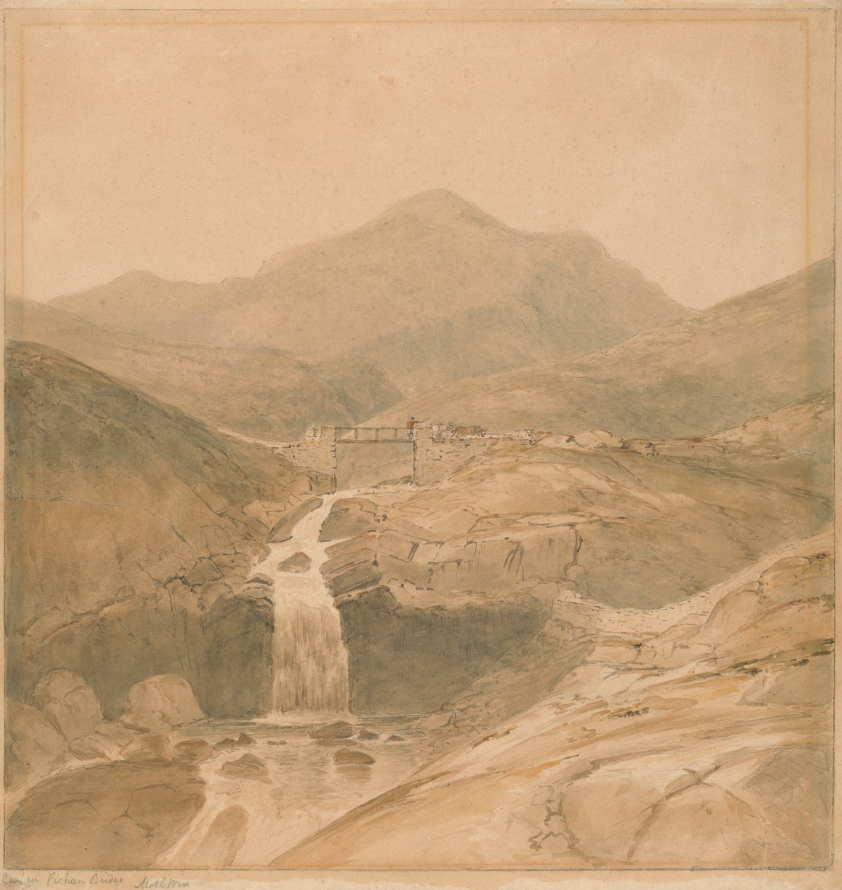 Ceapen Pichan Bridge, Moelwyn Mawr by Samuel Davis