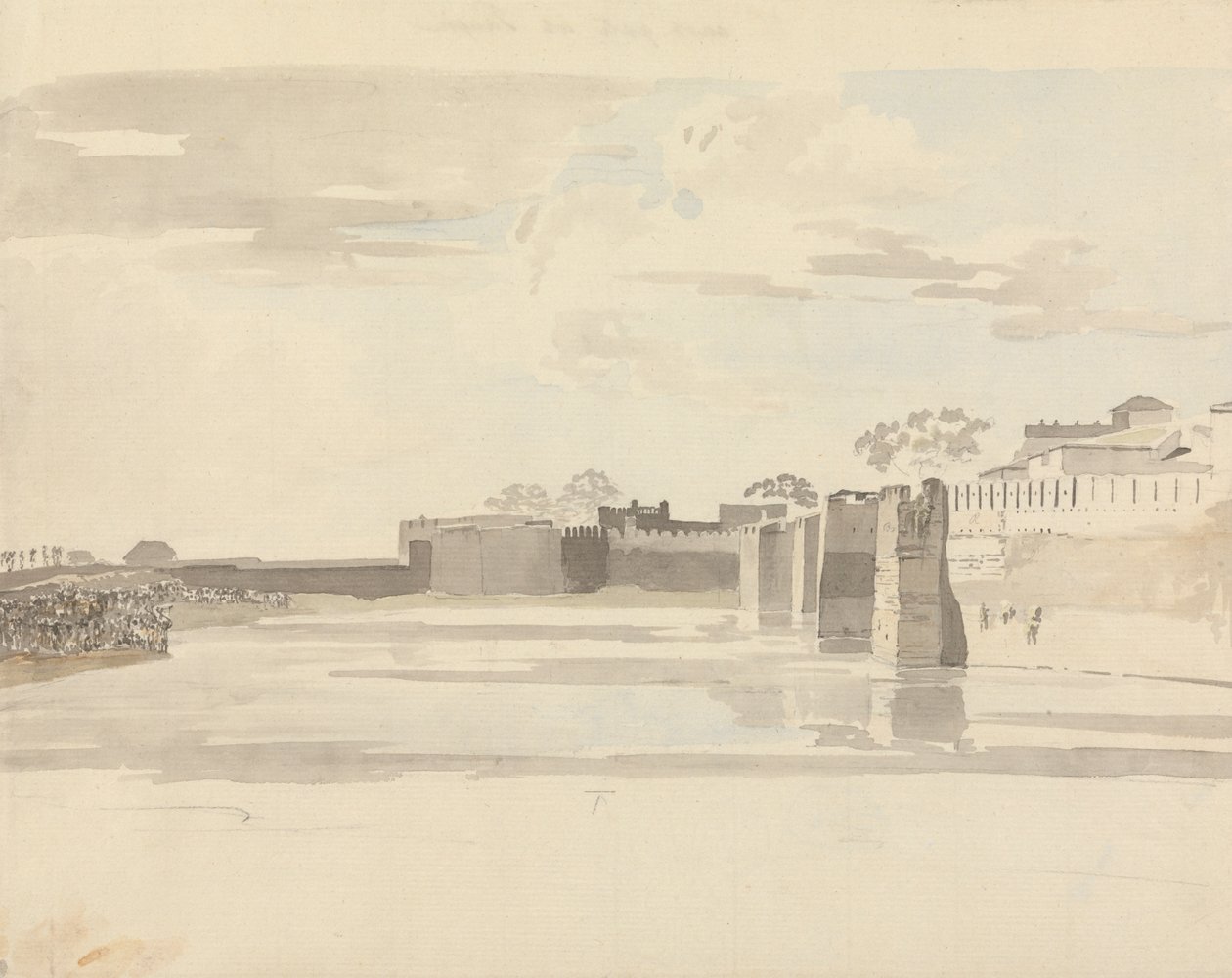 The East Gate at Tanjore (S. India) by Samuel Davis