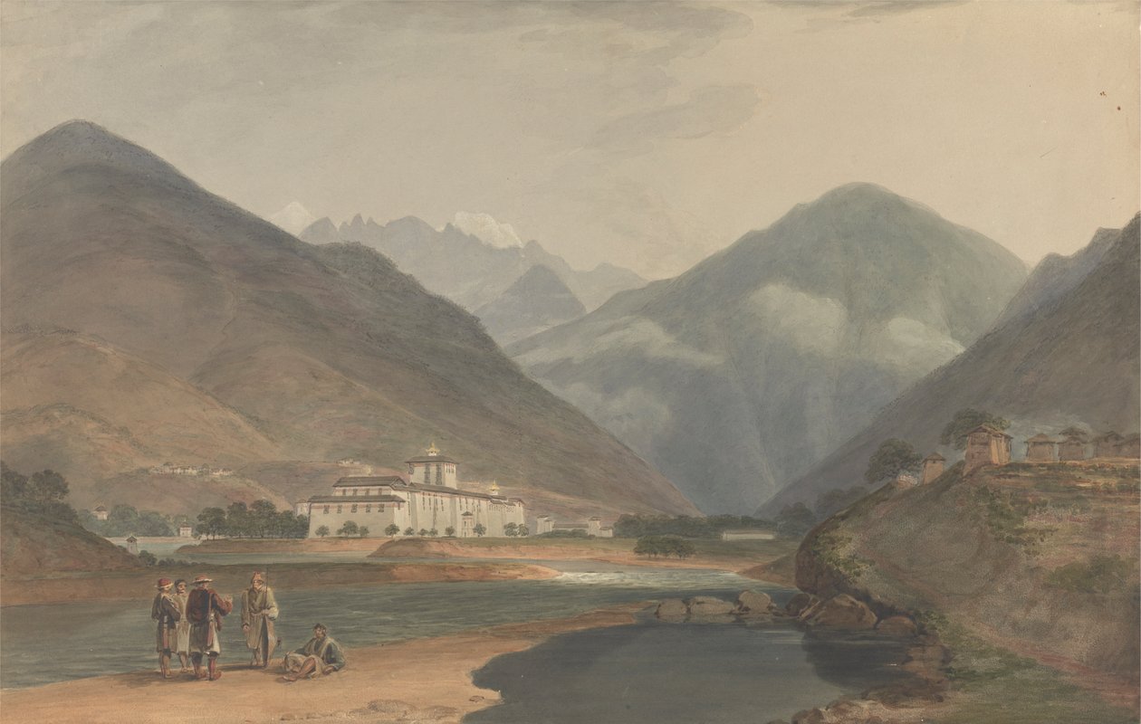 The Former Winter Capital of Bhutan at Punakha Dzong by Samuel Davis