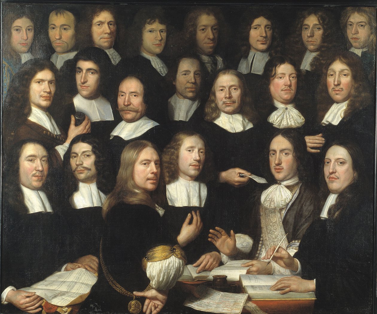 Group Portrait of the Mint Masters of Dordrecht by Samuel van Hoogstraten