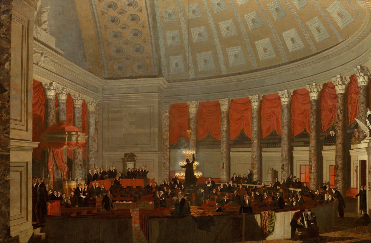 The House of Representatives, c.1822 by Samuel Finley Breese Morse
