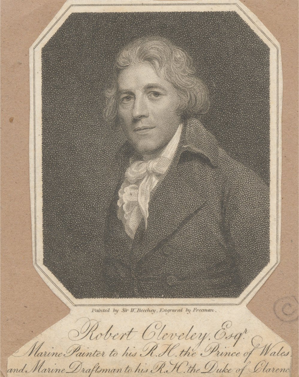 Robert Cleveley, Esquire, Marine Painter to His Royal Highness, The Prince of Wales and Marine Draftsman to His Royal Highness The Duke of Clarence by Samuel Freeman