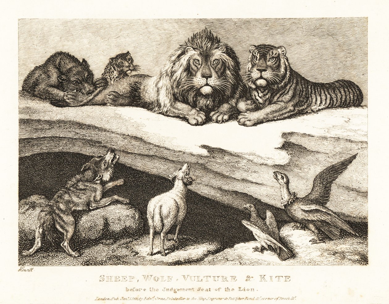 A Courtcase Between Animals, with Lion and Tiger as Judges by Samuel Howitt
