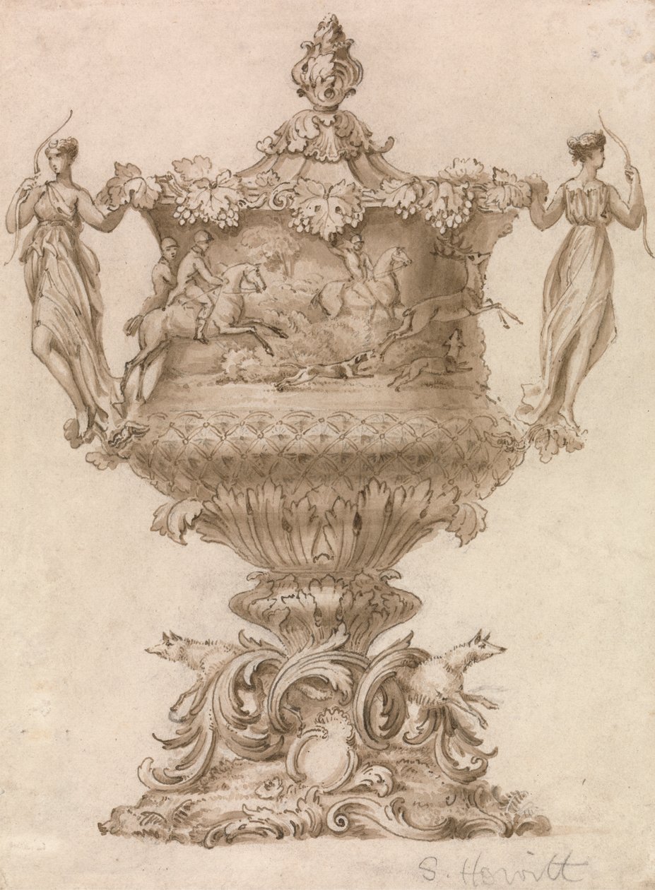 Design for a Hunting Trophy or Loving Cup by Samuel Howitt