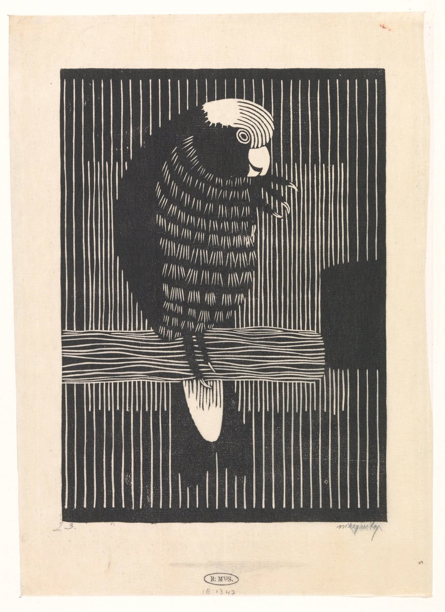 Rose Cockatoo by Samuel Jessurun de Mesquita (signed by artist)