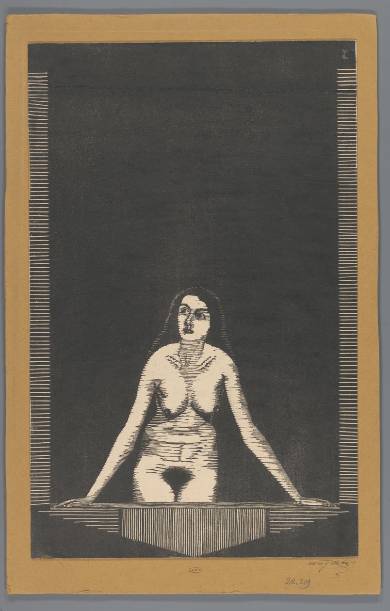 Female Nude by Window by Samuel Jessurun de Mesquita (signed by artist)