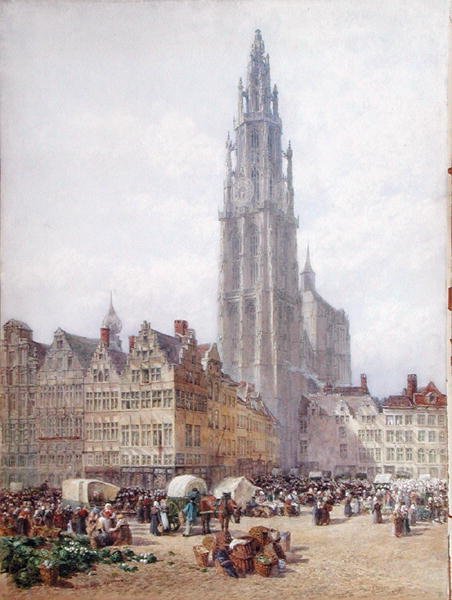 Grande Place, Antwerp by Samuel John Hodson