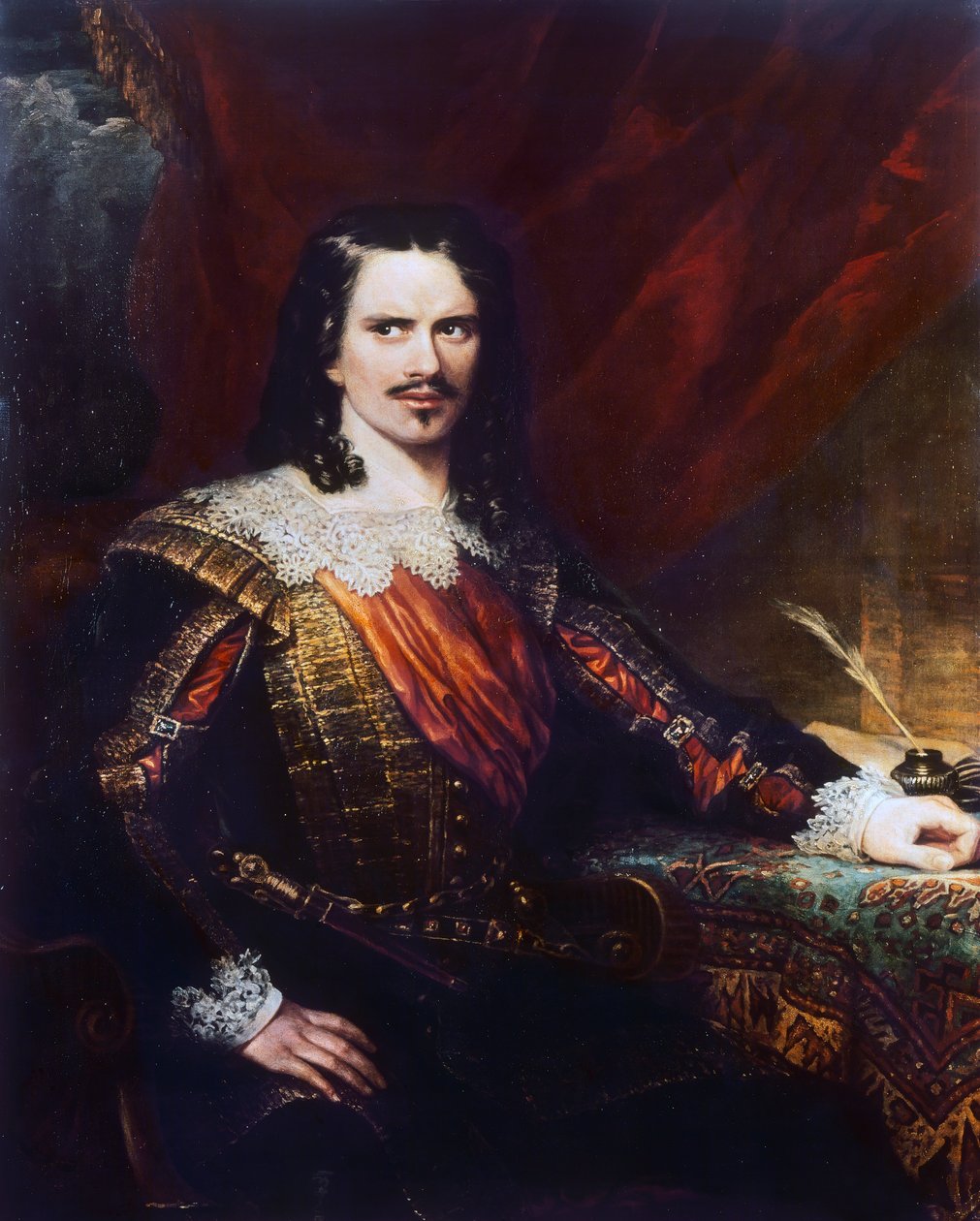 Portrait of Charles John Kean, English Director and Theatre Manager by Samuel John Stump