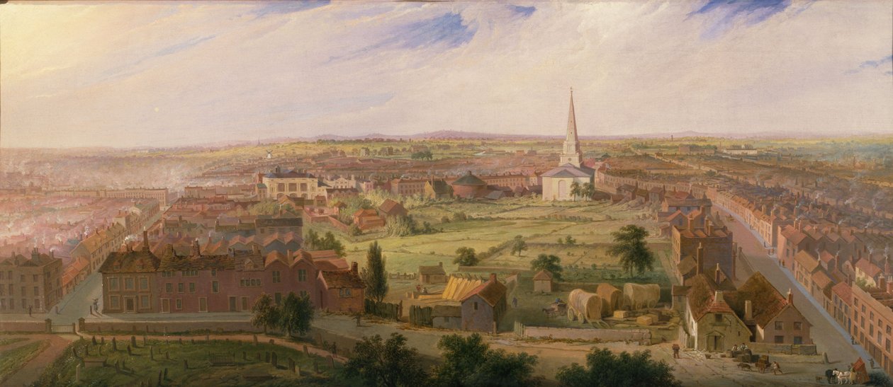 Birmingham from the Dome of St. Philip