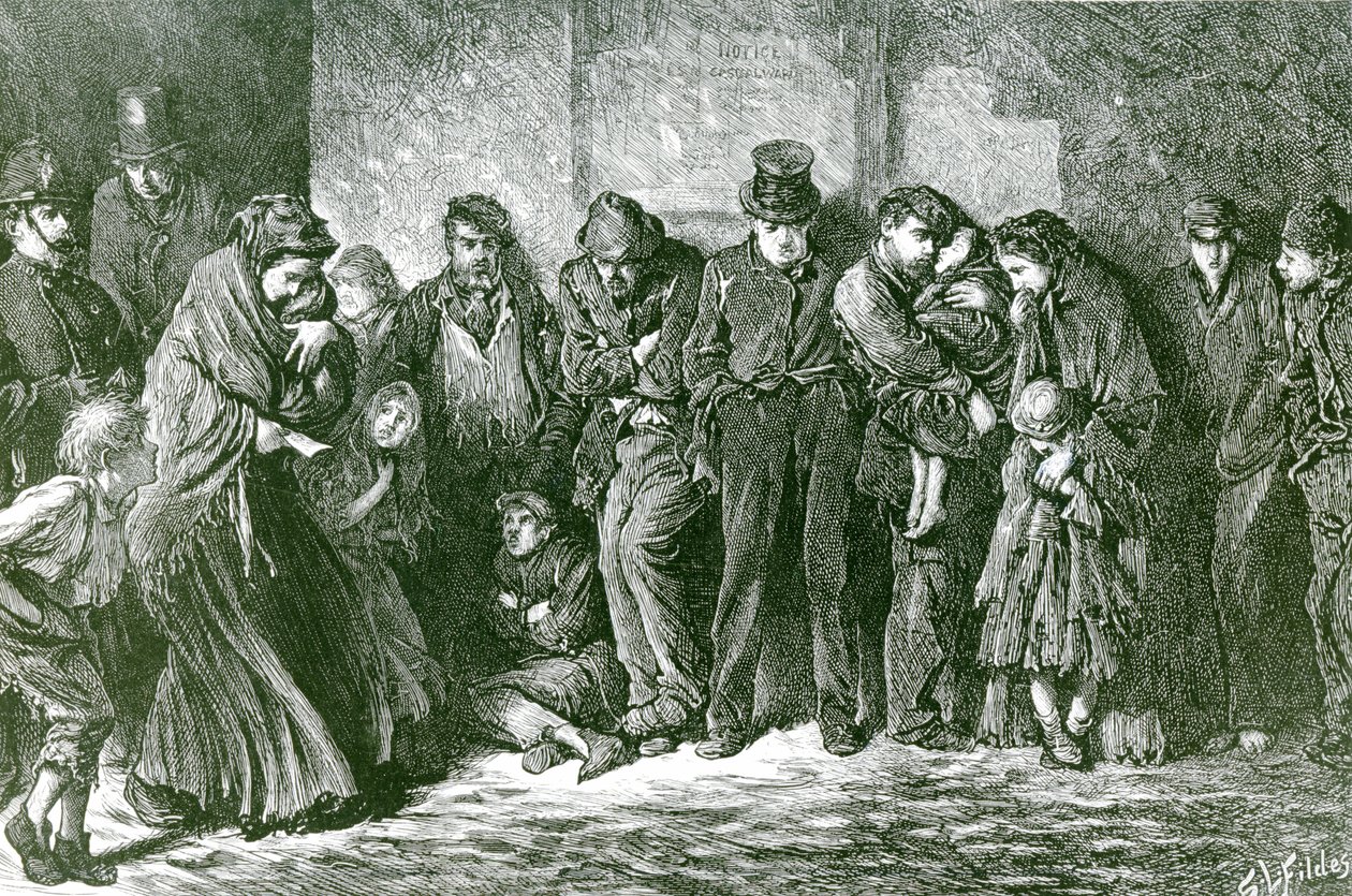 Houseless and Hungry, 1869 by Samuel Luke Fildes